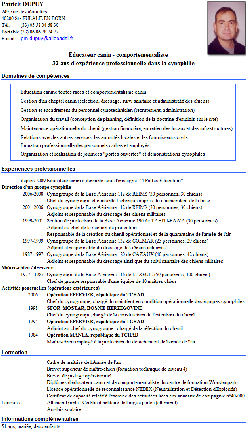 cv type moniteur educateur